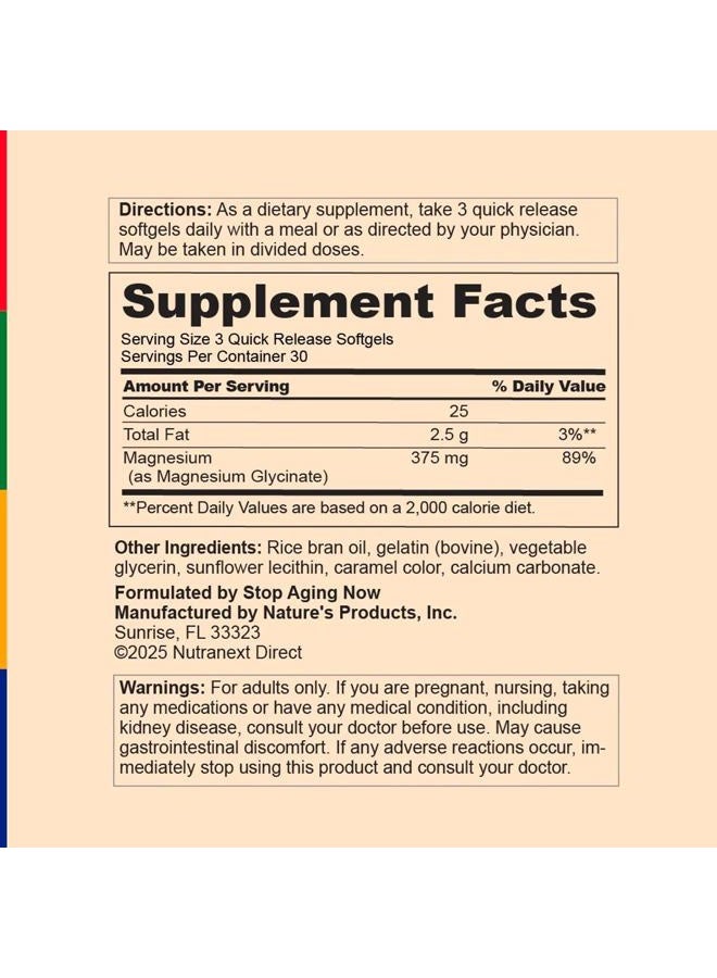 stop aging now Magnesium360 Formula - an Advanced, Highly Absorbable and Gentle Magnesium Complex - 90 Tablets - Image 3